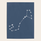 Scorpio Zodiac Star Constellation Line Art Neutral Blue Poster Gallery Image 4