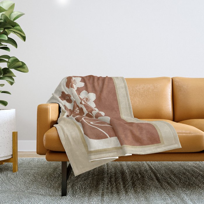 Botanical Contras 5 Throw Blanket Gallery Image 1