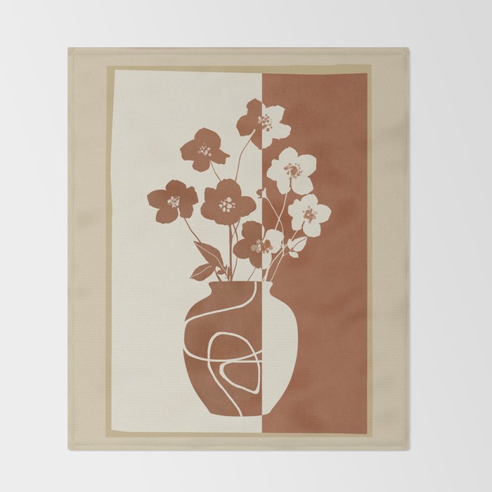 Botanical Contras 5 Throw Blanket Gallery Image 2