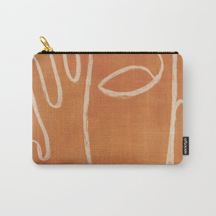 Abstract Face 25 Carry All Pouch Gallery Image 1