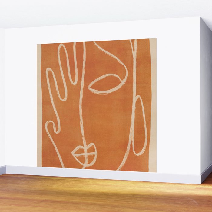 Abstract Face 25 Wall Mural Gallery Image 2