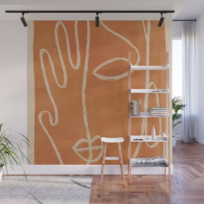 Abstract Face 25 Wall Mural Gallery Image 1