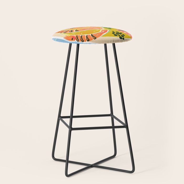 Tiger Shrimp Seafood Platter Stool Gallery Image 1