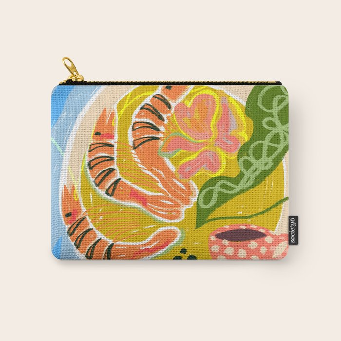 Tiger Shrimp Seafood Platter Carry All Pouch Gallery Image 1