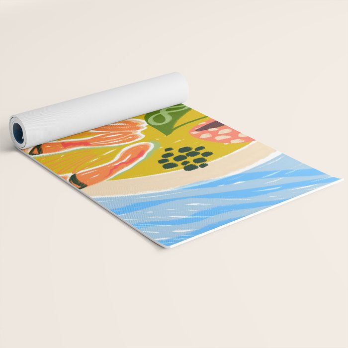 Tiger Shrimp Seafood Platter Yoga Mat Gallery Image 2