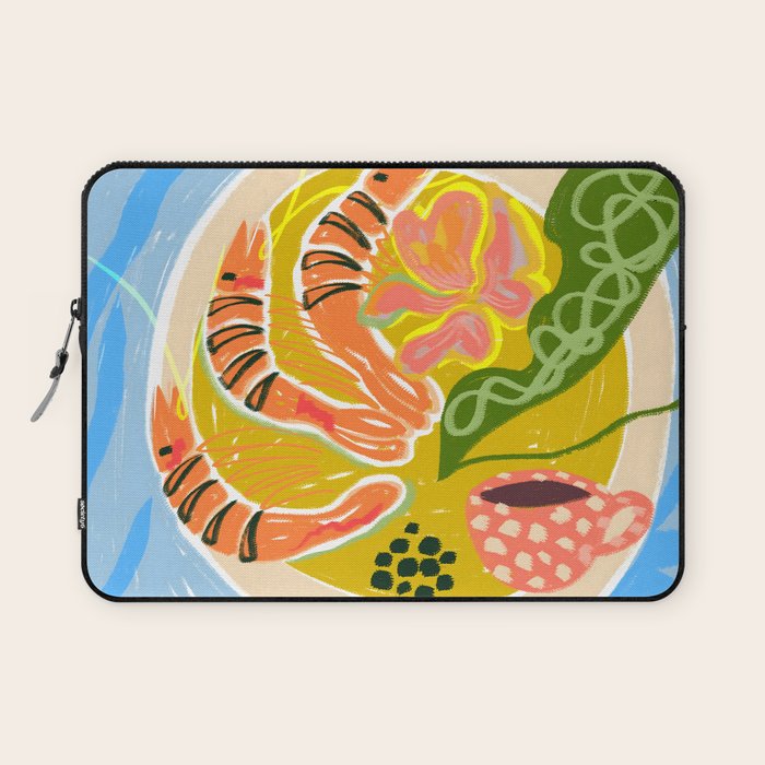 Tiger Shrimp Seafood Platter Laptop Sleeve Gallery Image 1
