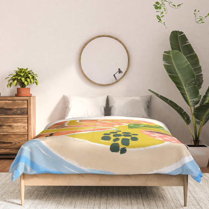 Tiger Shrimp Seafood Platter Comforter Gallery Image 3