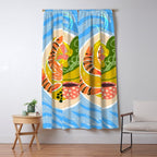Tiger Shrimp Seafood Platter Window Curtain Gallery Image 5