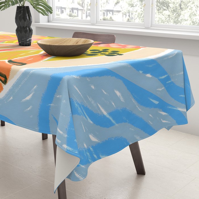 Tiger Shrimp Seafood Platter Tablecloth Gallery Image 3