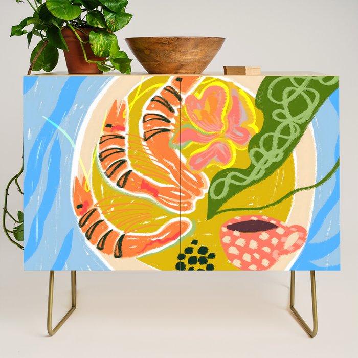 Tiger Shrimp Seafood Platter Credenza Gallery Image 1