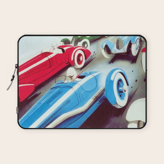 1932 Vintage 24 Hours of Le Mans French Auto Racing Wall Decor Laptop Sleeve Gallery Image 1
