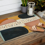 Abstract Shape Study Outdoor Rug Gallery Image 2