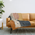 Abstract Shape Study Throw Blanket Gallery Image 1
