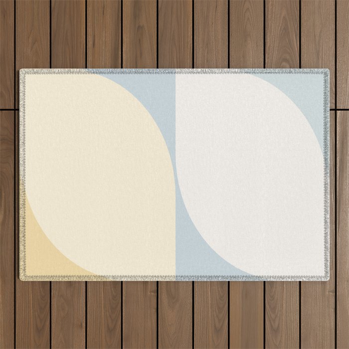 Almond Abstract XV Outdoor Rug Gallery Image 1