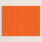 Organic Stripes Minimalist Modern Orange Pattern Jigsaw Puzzle Gallery Image 1