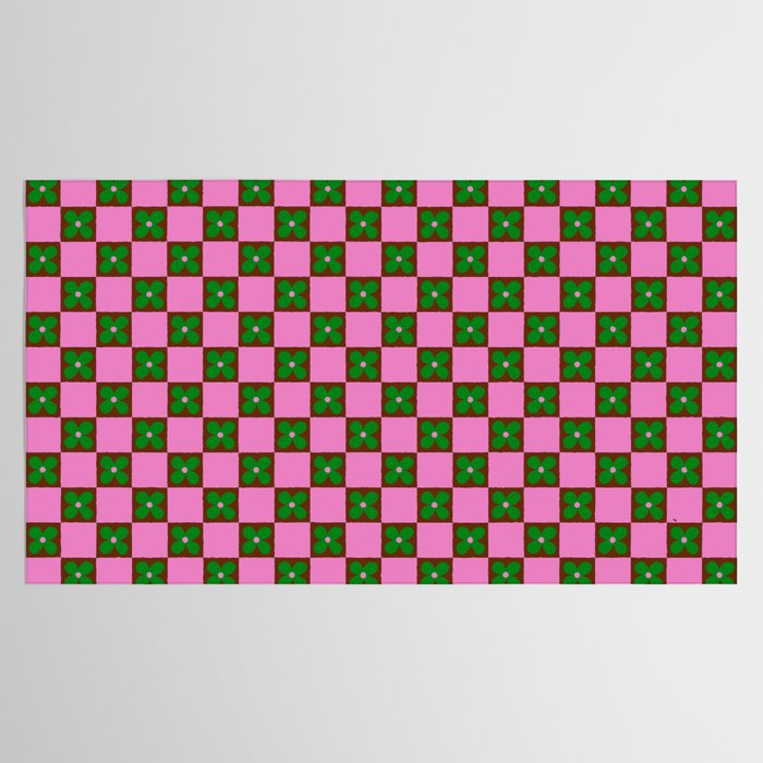 Billie - Floral Checker Tablecloth Gallery Image 2