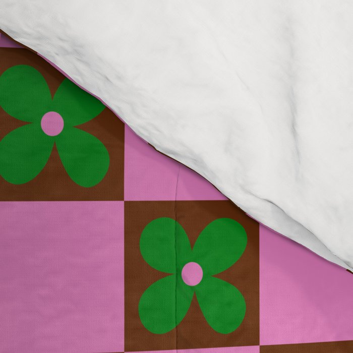 Billie - Floral Checker Comforter Gallery Image 4