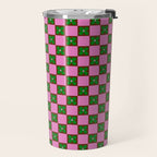 Billie - Floral Checker Travel Mug Gallery Image 2
