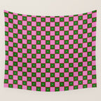 Billie - Floral Checker Wall Tapestry Gallery Image 4