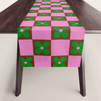 Billie - Floral Checker Table Runner Gallery Image 1
