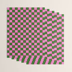 Billie - Floral Checker Wrapping Paper Gallery Image 3