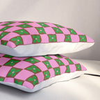 Billie - Floral Checker Pillow Sham Gallery Image 3