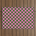 Billie - Floral Checker Outdoor Rug Gallery Image 1