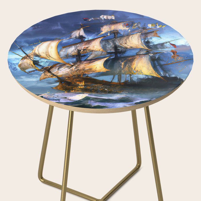 Ancient Spanish Galleon Side Table Gallery Image 2