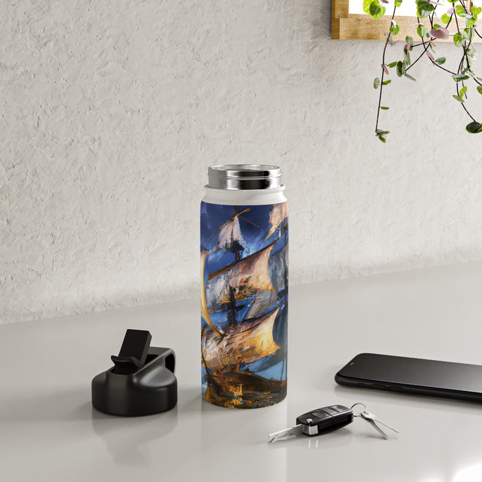 Ancient Spanish Galleon Water Bottle Gallery Image 4