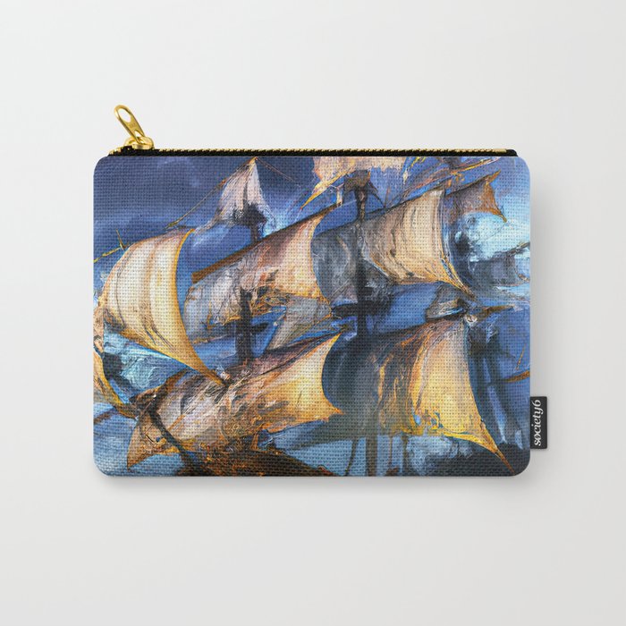 Ancient Spanish Galleon Carry All Pouch Gallery Image 1