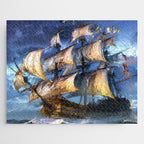 Ancient Spanish Galleon Jigsaw Puzzle Gallery Image 1