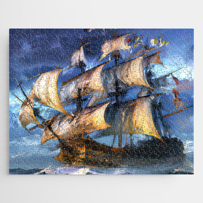 Ancient Spanish Galleon Jigsaw Puzzle Gallery Image 1