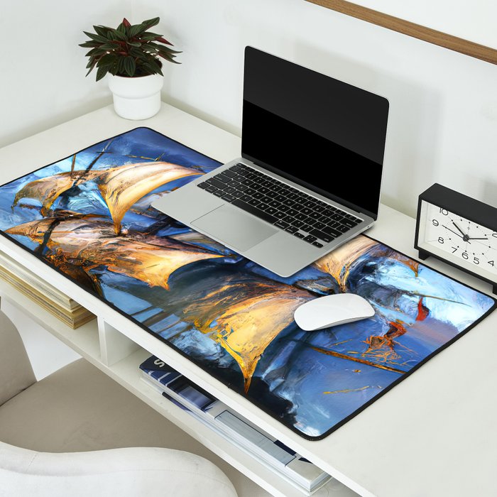 Ancient Spanish Galleon Desk Mat Gallery Image 2
