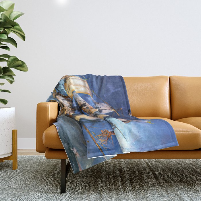 Ancient Spanish Galleon Throw Blanket Gallery Image 1