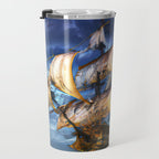 Ancient Spanish Galleon Travel Mug Gallery Image 3