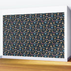 Romantic Botanica - Tapestry Bouquet in Navy Wall Mural Gallery Image 2
