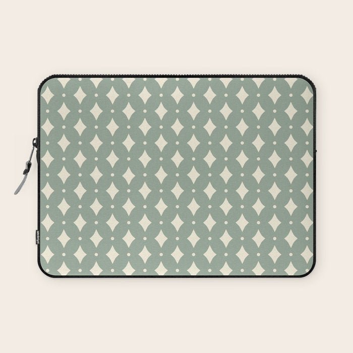 Vintage Stars XIII Sage Green Laptop Sleeve Gallery Image 1