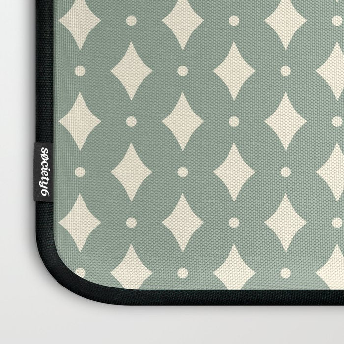 Vintage Stars XIII Sage Green Laptop Sleeve Gallery Image 3