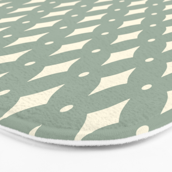 Vintage Stars XIII Sage Green Bath Mat Gallery Image 3