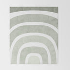 Pastel green rainbow Throw Blanket Gallery Image 2