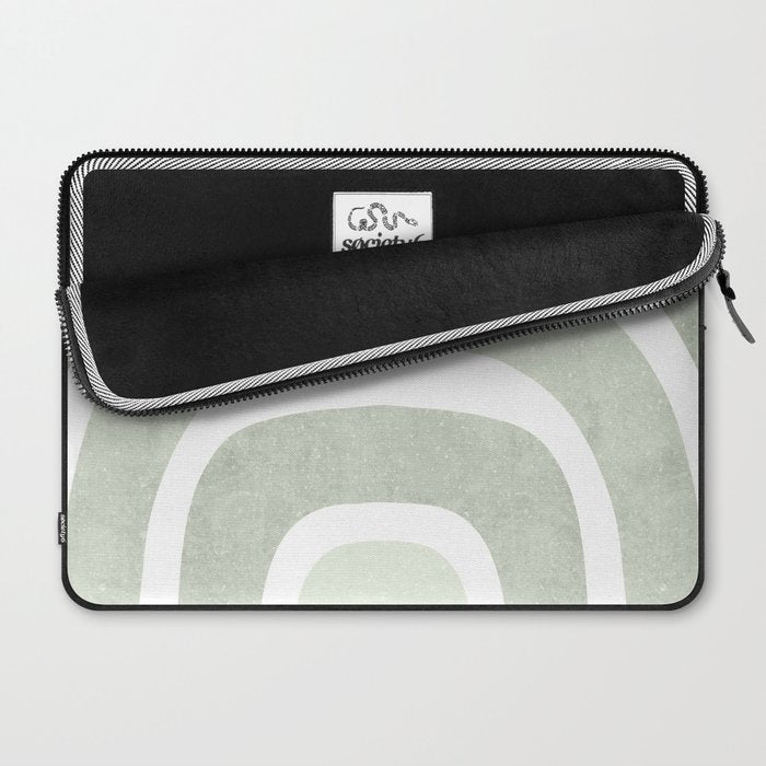 Pastel green rainbow Laptop Sleeve Gallery Image 2