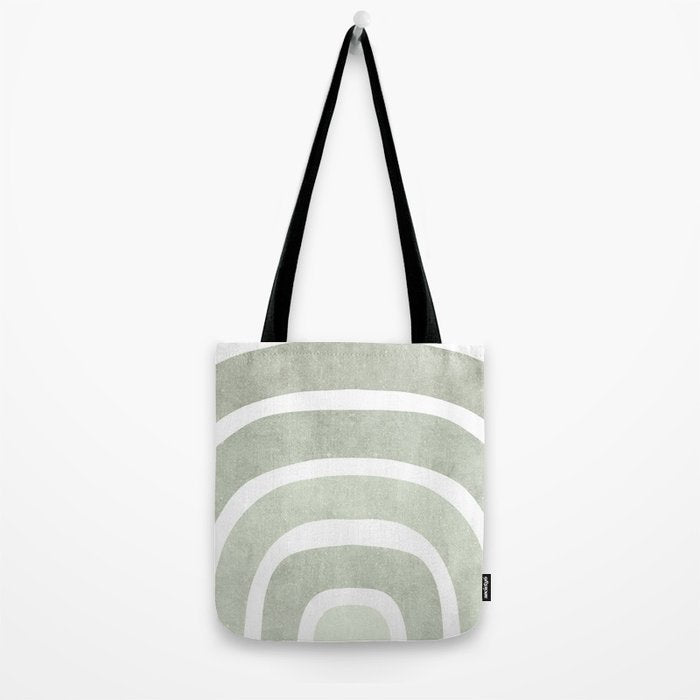 Pastel green rainbow Tote Bag Gallery Image 2