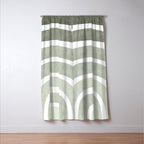 Pastel green rainbow Window Curtain Gallery Image 3