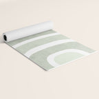 Pastel green rainbow Yoga Mat Gallery Image 2