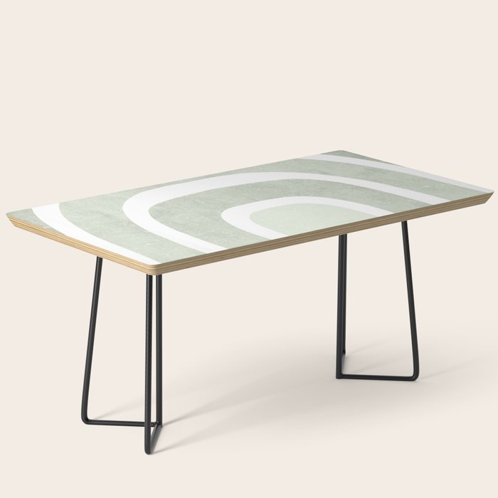 Pastel green rainbow Coffee Table Gallery Image 1