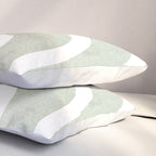 Pastel green rainbow Pillow Sham Gallery Image 3