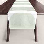 Pastel green rainbow Table Runner Gallery Image 1