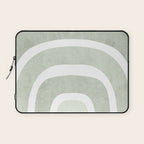 Pastel green rainbow Laptop Sleeve Gallery Image 1