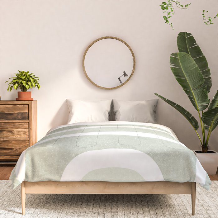 Pastel green rainbow Comforter Gallery Image 3