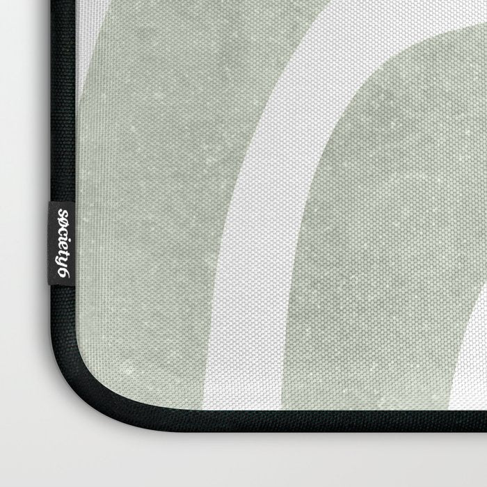 Pastel green rainbow Laptop Sleeve Gallery Image 3